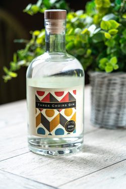 A bottle of Three Choirs Gin