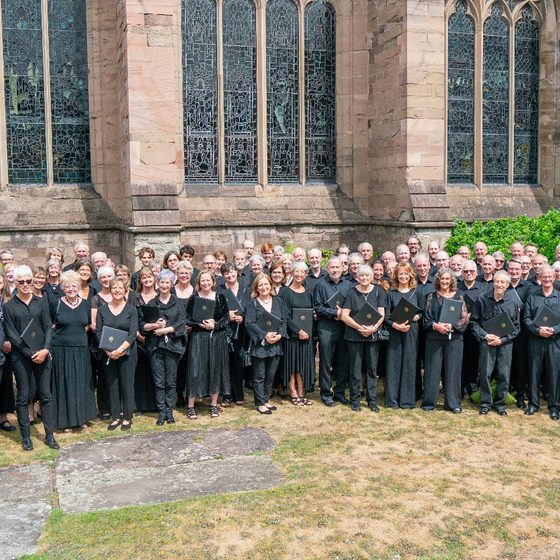 The 2025 Festival Chorus, posed in a large group