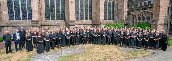 The 2025 Festival Chorus, posed in a large group