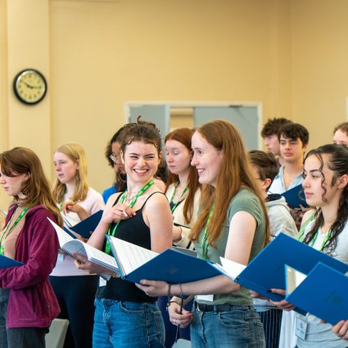 Youth Choir members at a rehearsal
