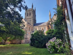 Sunny Day at Worcester Cathedral